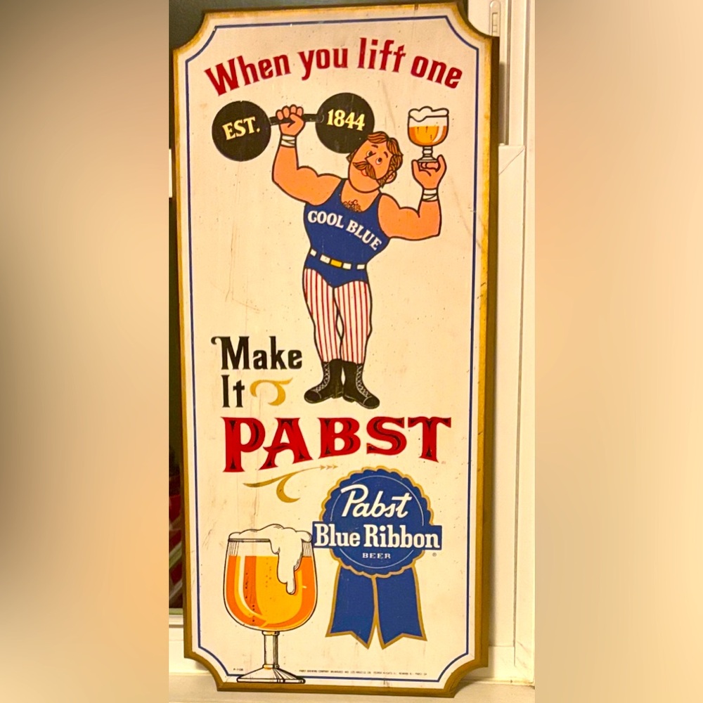 Pabst Blue Ribbon Vintage Sign